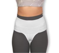 FEMME JOCK Women’s Pelvic Orthotic Support Belt - Uterus Support Girdle for Prolapsed Bladder | Vulvar Varicosities | Postpartum Recovery | Dysfunction Pain Relief - High Waist Model, White, XL