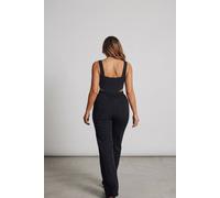 Femme Luxe Women's Black Buckle Strap Cut Out Jumpsui | Size: 10 Femme Luxe Black 10