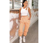 Femme Luxe Women's Cuffed Joggers in Peach | Size: 14 Femme Luxe Peach 14