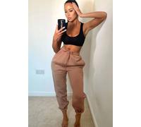 Femme Luxe Women's Cuffed Joggers in Tan | Size: 16 Femme Luxe Tan 16