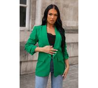 Femme Luxe Women's Long Sleeve Pocket Blazer in Green | Size: 8 Femme Luxe Green 8