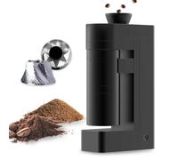 FEMOBOOK A5 Black Electric Burr Coffee Grinder | ,Cordless USB Rechargeable Single Dose Grinder, 53mm Stainless Steel Conical Burr, for Espresso & Pour Over