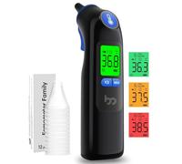 femometer family Ear Thermometer, Professional Accuracy Ear Thermometer for Adults and Baby, 3-Color Fever Alert Code