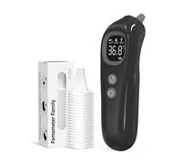 Femometer Family Highly Accurate Ear Thermometer, 1s Fast Reading, Smart Age Grouping Temperature Guidance, 32 Memory Recall, Mute Mode, Digital Thermometer for Kids and Adults - 20 Disposable Probe