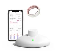 femometer Smart Ring Gen 1, Ovulation, Cycle and Sleep Tracker, Wearable Finger Temperature Monitoring Sensor with App Auto-Sync, Period and Sleep Analysis, Rechargeable and Waterproof Size8
