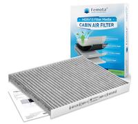 Femota MERV 13 Cabin Air Filter with Activated Carbon, CF12450 for Jeep Wrangler(2018-2024), Gladiator(2020-2023); NOT for Diesel Engines; OE: 68301863AA, 68565698AA.