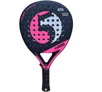 Femti Padel Racket in 100% Fiberglass, Pro Paddle Rackets for Adults, Light & Durable Ultra Soft EVA Foam Paddle Tennis Racket Perfect for Beginners & Players of All Ages (Pink)