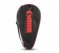FEMTI PU Leather Padel Racket Cover Bag with Adjustable Sling Strap and Full Zipper, Protective Padel Tennis Racket Sports Carry Case for Training, Club and Travel (Red)