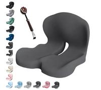 Femzene Orthopedic Cushion, 2026 New Ergonomic Memory Foam Seat Cushion, Ergonomic Seat Cushions, Relieve Pressure on Back, Hips, Tailbone, Sit Long without Stiffness, for Office/Car/Wheelchair(L)