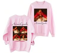 (fen-4, L) 2025Ariana Grande Eternal Sunshine Sweatshirt Harajuku Round Neck Long Sleeve Oversized Hoodie P!nk Fans Gift