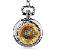 FENALNFS Pocket Watch,Pocket Clock, Tree of Life Chain Luminous Pocket Watch Necklace Women Glowing Pendant Chain-37 (Color : 39)