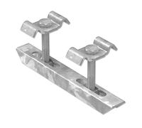 FeNau | Bar Grating Double Clamp for Grate Height 30mm and MW: (30/30 mm) & (34/38 mm) - S235JR / ST37 - hot-dip galvanised, Grating Safety Device, Grating Fastening