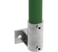 Fenau | Wall Bracket/Ceiling Bracket, Horizontal, Ø 33.7 mm, malleable cast Iron, hot-dip galvanised, incl. Screws, Pipe Connector/Fitting Flange