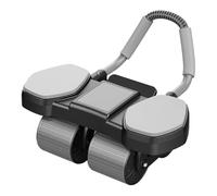 Fenayuu Abdominal Trainer Roller, Four Wheel Abdominal Muscle Training Device, Automatic Rebound with Phone Holder for Training in the Room, Home and Garage