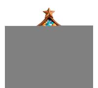 Fenayuu Christmas Serving Plate, Christmas Tree Tray, Christmas Tree Shaped Plate for Sweets, Snacks, Cheese, Desserts and Appetizers