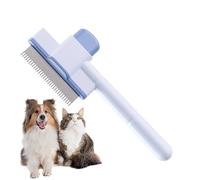 Fenayuu Comb for cats, brush with fine teeth and an ergonomic handle, comb for cat hair, for the care and bathing of small animals for indoor use in case of hair loss