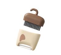 Fenayuu Fruit Peeler, Multifunctional Portable Scraper, Vegetable Peeler with Brush, for Potato, Cucumber, Carrot, Pear, Kitchen, Cooking, Outdoor and Camping