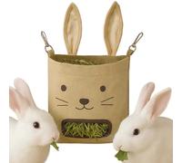 Fenayuu Hay Dispenser Bag - Hanging Hay Dispenser for Small Animals - Storage Bag Holder for Chinchillas Small Animals Cage Accessories
