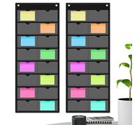 Fenayuu Index Card Holder with Case, Transparent, Quick Access | Business Card Index Holder Sleeves | for Home Library School Classroom Office Learning Teachers and