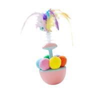 Fenayuu Interactive Toy for Cats, Kitten Balance with Feathers, Fun Enrichment Training Game for Kittens, for Domestic Cats to Fight Boredom