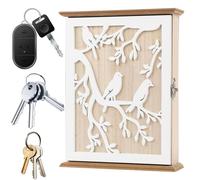 Fenayuu Key Box for Storage, Modern Cupboard Decoration for Home - Wall Mounted Key Box Key Hooks for Home Office Hallway Living Room Entrance Front Door Patio