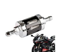 Fenayuu Oil Filter for Motorcycle - 8mm High Performance Oil Filter - Metal Motorcycle Parts for Scooter Dirt Bike ATV Snowmobile Modification