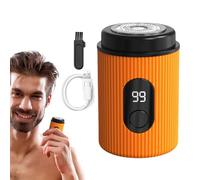 Fenayuu Rechargeable Razor for Travel, Portable Electric Shaver, Portable Beard Trimmer, Rechargeable Electric Shaver, Washable Men's Accessories, Compact Face Razor for the