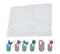 Fenayuu Silicone Bookmark Mould - Silicone Page Holder Bookmark Casting Moulds - Non-Stick Craft Set for Readers and Readers