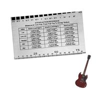 Fenayuu String Positioning Gauge - Tools for Acoustic Guitar Setup - Versatile String Action Adjustment Tool for Electric Acoustics On the Go Outdoor Home
