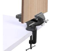 Fenayuu Table Vice, Vice for Woodworks on the Workbench, 360° Swivel Base as Table Clamp, Stationary Tool for DIY Workshop