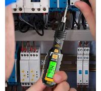 Fenayuu Voltage Tester Pen - Double-Head Electricity Tester Pen,Multifunctional Heavy-Duty Testing Tool, Auto-Ranging Measuring Meter for Construction Site