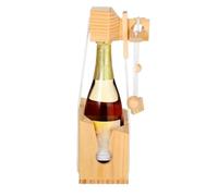 Fenayuu Wooden Bottle Puzzle, 3D Bottle Holder, Challenge Castle Puzzle, Wine Bottle Holder Challenge for Youth, Men, Teens, Family, Girls, Friends