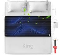 FENBAS Grounding Mat for Bed, Enjoy The Grounding Effect Indoors, for Better Sleep, Pain and Stress Relief, PU Grounding Mat Set Comes with Grounding Cord and Test Pen 27''×78'' (King)