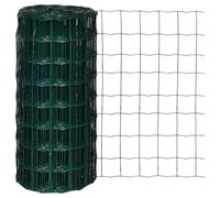 Fence 10x0.8m Green PVC Coated Steel Wire Durable Euro Mesh 100x100mm 1.8/2.2mm