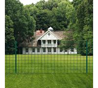 Fence 20 x 1.5m PVC-coated steel green 100x100mm mesh 11 posts 1.93m secure