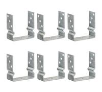 Fence Anchors Garden Ground Anchor Post Bracket Silver Galvanised Steel vidaXL