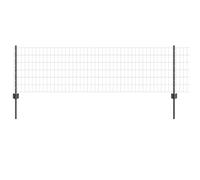 Fence and Post Steel Panels Outdoor Barrier Garden Terrace Divider vidaXL