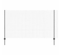 Fence and Post Steel Panels Outdoor Barrier Garden Terrace Divider vidaXL