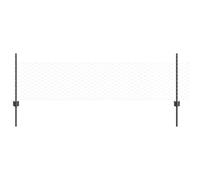 vidaXL 5 x U-Channel Grey 60 cm Steel Hexagonal Fence Posts vidaXL Grey 0.5 x 10 m Steel