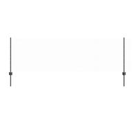 vidaXL Fence Posts Pack of 5 U-Channel Grey 80 cm Steel Hexagonal Fence 0.8 x 10 m Steel