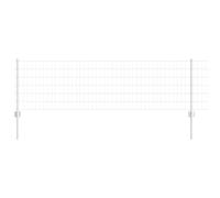 Fence and Post Steel Panels Outdoor Barrier Garden Terrace Divider vidaXL