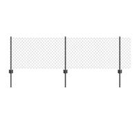 Fence and Post Steel Panels Outdoor Barrier Garden Terrace Divider vidaXL