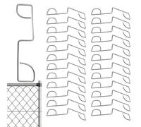 Fence clips - steel, fastening nails, 9 cm fence fastening tool - 25 pieces of stainless steel clips for precise fence installation, ideal for gardening, agriculture & patio projects