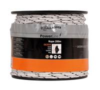 Gallagher - PowerLine Rope (white, 200 meter) - Electric fence rope conductor / cord conductor - Electric fence wire conductor
