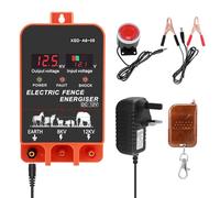 Fence Energiser, 4.7 Joules Output 3.1 Miles (12V-12KV), with Remote Control & Alarm, Easy Installation, Fence Protection of Livestock, Horses, Cattle Sheep, Keep Deter Predators