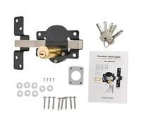 Fence Gate Lock - Metal Double-Sided Security Devices, Lock Latch for Fence Gates and Barn Doors | For Garden, Outdoor, Farmhouse, Cottage, Yard, Courtyard, Backyard, Warehouse