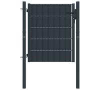Fence Gate Steel Outdoor Garden Yard Door Anthracite/Green Multi Sizes vidaXL