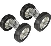 Fence Gate Wheel (2 Pack) 6" Sliding Gate Wheels, Rolling Gate Carrier Wheels for Chain Link Fence Rolling Gates
