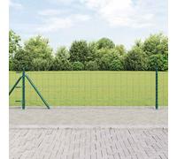 Fence Green 0.4m x 10m Steel PVC Weather-Resistant Garden Panel Easy Install DIY