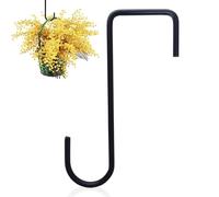 Fence Hooks - Stainless Steel Fence Hooks | Over The Fence Patio Hangers | Plant Deck Railing Hangers | Fence Post Hanger for String Lights, Flower Pot, Lantern, Bird Feeder, Pool Equipment